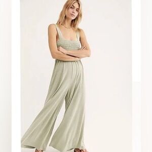 FP beach homecoming jumpsuit in light green